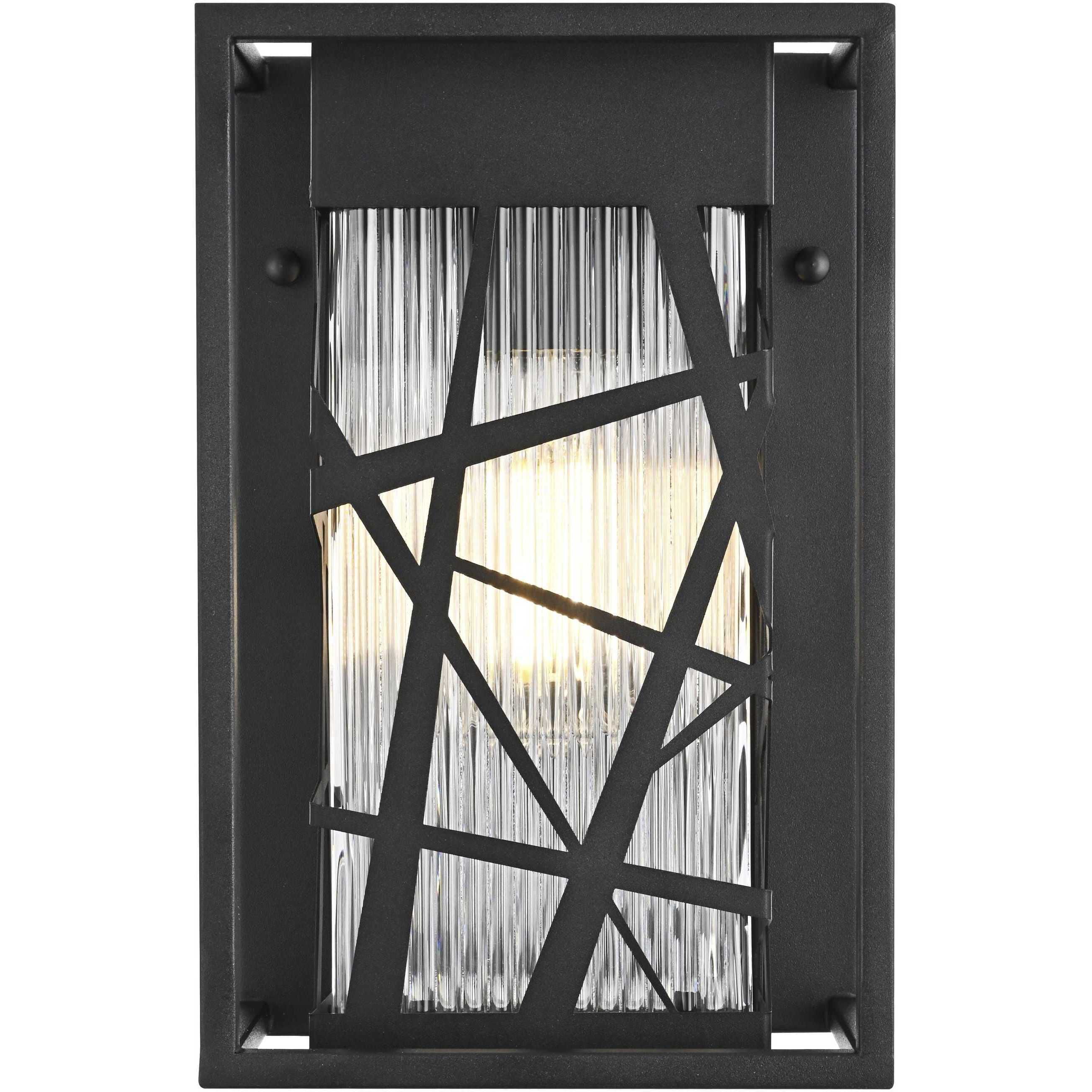 Eyre 1 Light 11.5 inch Black Outdoor Wall Sconce
