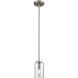 West End 1 Light 4.75 inch Brushed Nickel Mini Pendant Ceiling Light