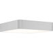 Granada LED 19.75 inch Satin and White Flush Mount Ceiling Light