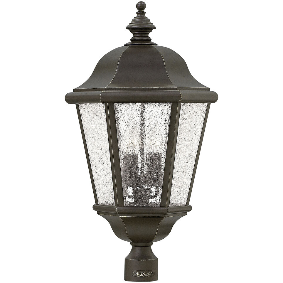 Estate Series Edgewater 4 Light 27.75 inch Oil Rubbed Bronze Outdoor Post Mount Lantern in Non-LED, Extra Large