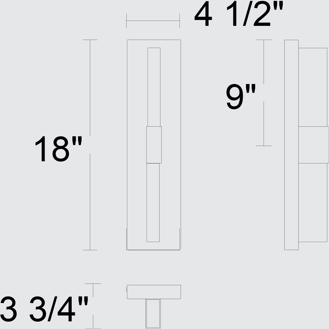 Arles LED 18 inch Sand Black Outdoor Wall Sconce