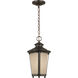 Cape May 1 Light 9 inch Burled Iron Outdoor Pendant