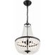Rylee 3 Light 14 inch Matte Black Mini Chandelier Ceiling Light
