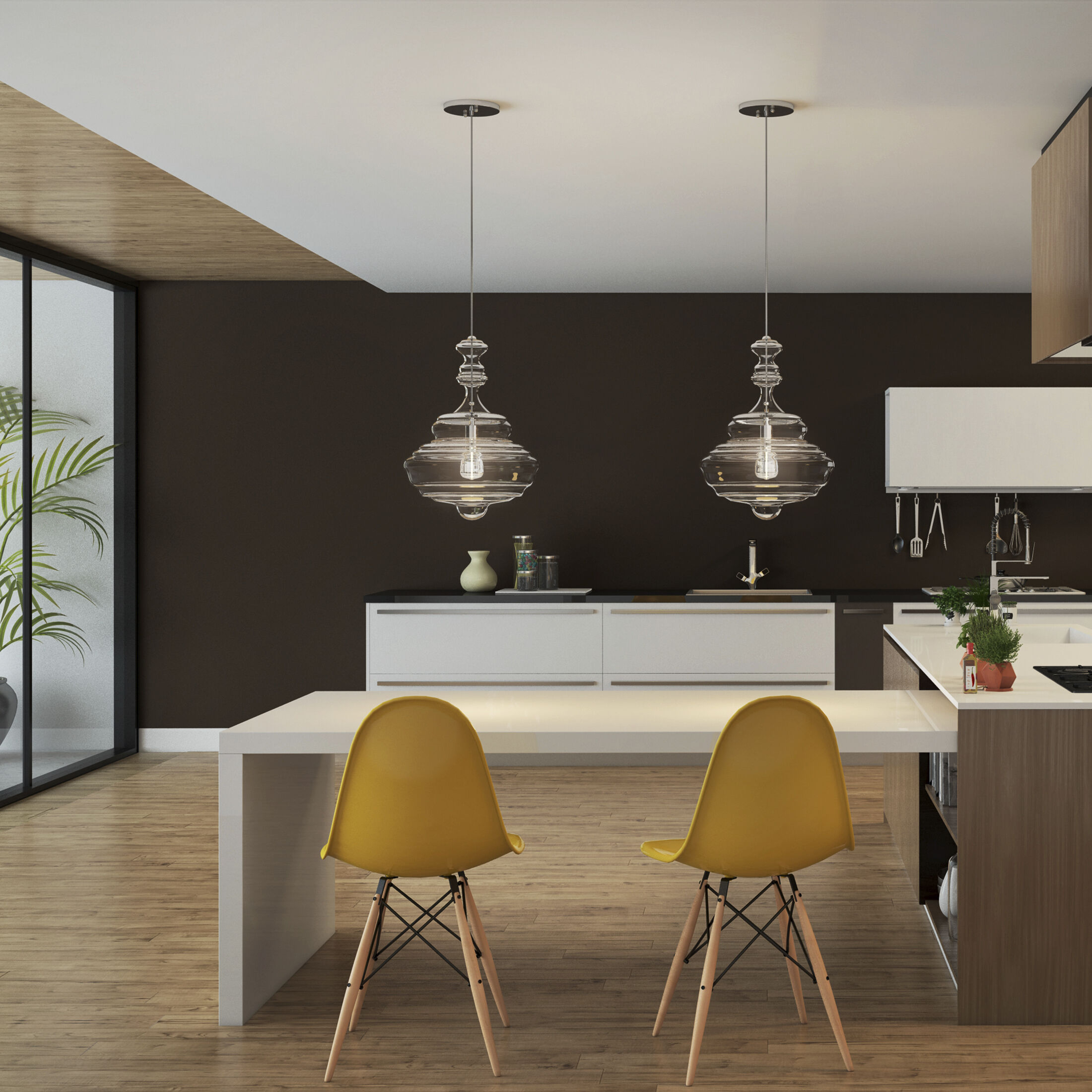 Morocco 1 Light 15.75 inch Polished Chrome Pendant Ceiling Light