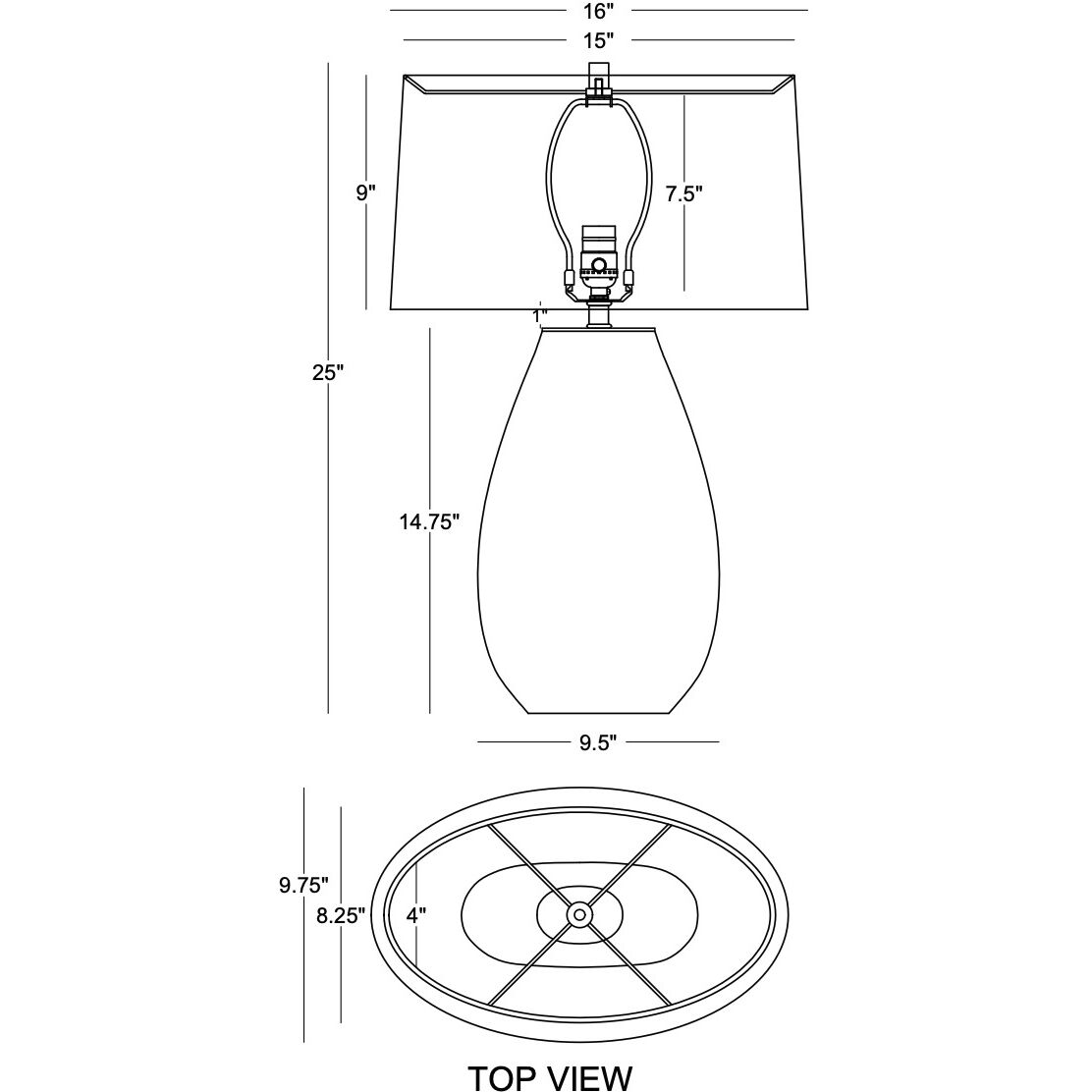 Marina 25 inch 150.00 watt Blue Table Lamp Portable Light