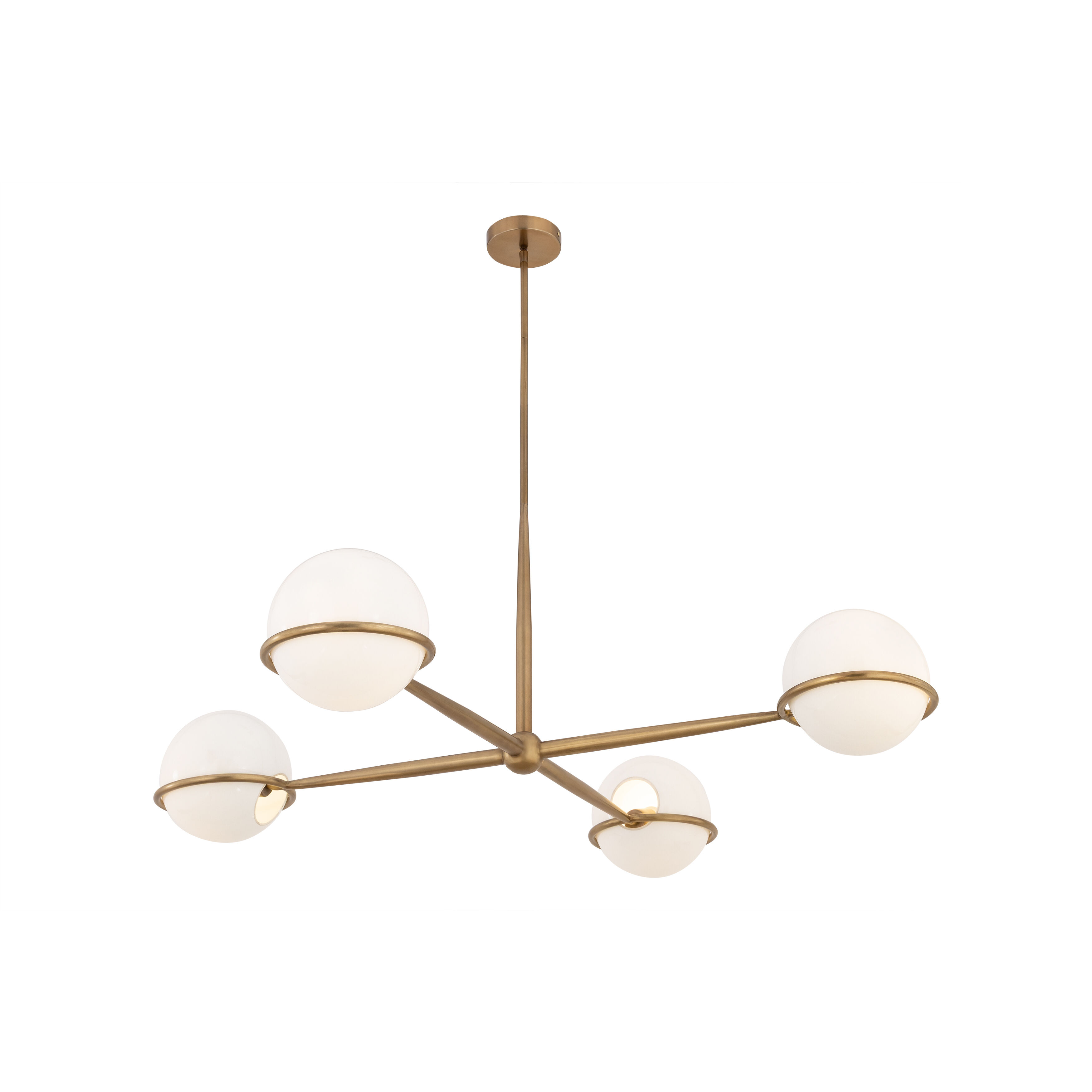 Orstyn 4 Light 48 inch Legacy Brass Chandelier Ceiling Light