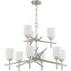 Cadence 9 Light 32 inch Satin Nickel Chandelier Ceiling Light