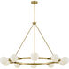 Orla LED 36 inch Lacquered Brass Chandelier Ceiling Light