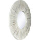 Cameron 36 X 36 inch Distressed White and Clear Wall Mirror
