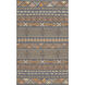 Nomad 36 X 24 inch Dark Brown, Bright Orange, Khaki Rug