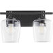 Veno 2 Light 14.25 inch Matte Black Vanity Light Wall Light