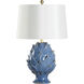 Blue Artichoke 18 inch 100.00 watt Blue Table Lamp Portable Light