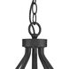 Breckenridge 8 Light 38 inch Matte Black Chandelier Ceiling Light, Design Series