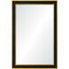 Bento 36 X 24 inch Black Painted and Gold Leaf Wall Mirror, Medium Rectangular