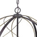 Gerald Ave 6 Light 28 inch Antique Bronze Pendant Ceiling Light