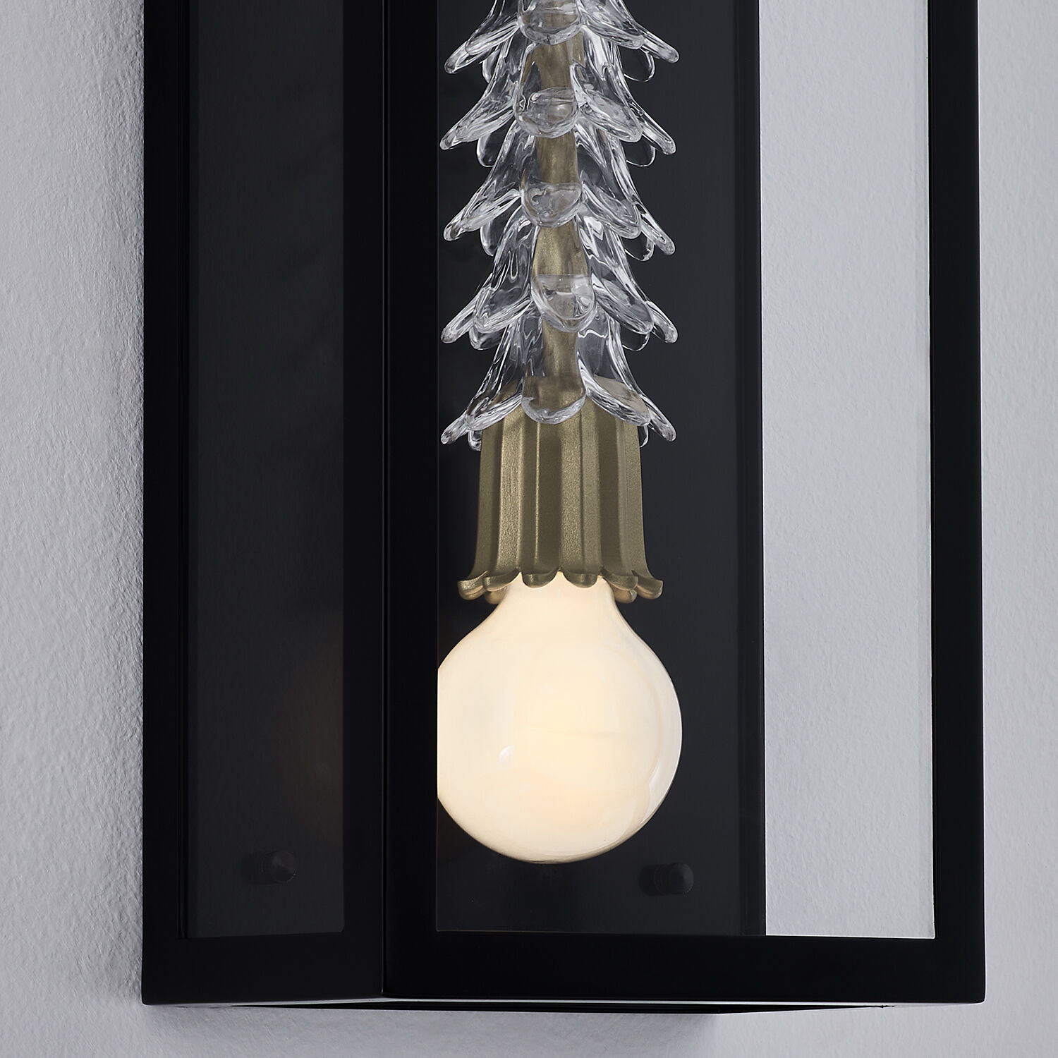 Midsummer 2 Light 34 inch Matte Black Outdoor Wall Sconce