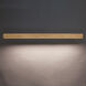 Drift Linear Pendant Ceiling Light in 56in., Walnut