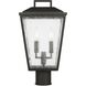 Drew & Jonathan Kennewick 2 Light 16.75 inch Textured Black Outdoor Post Lantern, Medium
