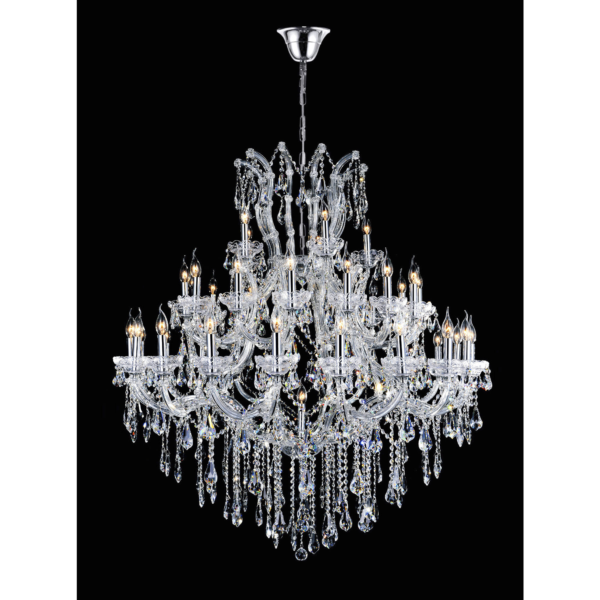 Maria Theresa 41 Light 50 inch Chrome Up Chandelier Ceiling Light