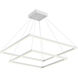 Piazza LED 31.5 inch White Chandelier Ceiling Light