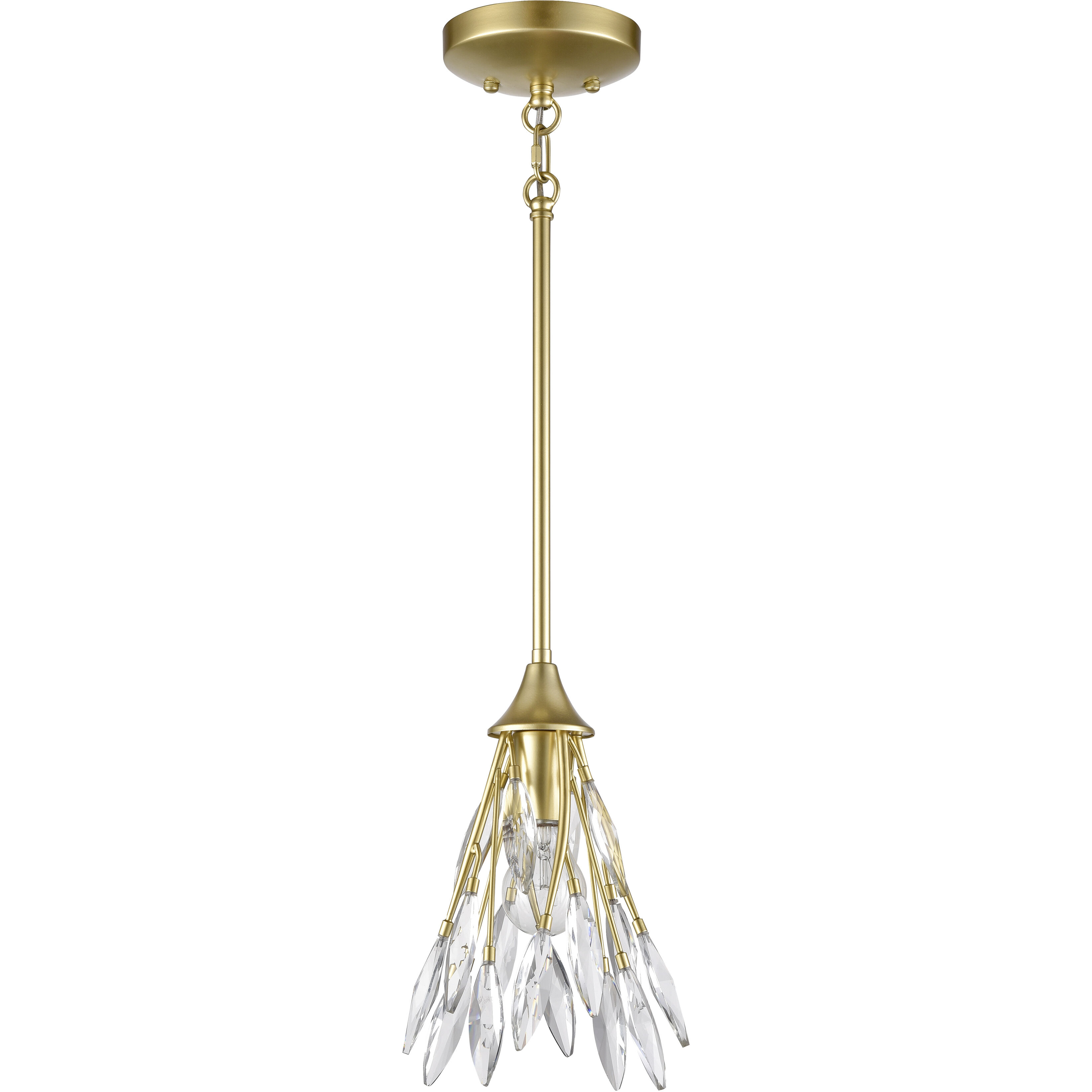 Flora Grace 1 Light 7 inch Champagne Gold Mini Pendant Ceiling Light