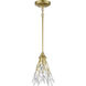 Flora Grace 1 Light 7 inch Champagne Gold Mini Pendant Ceiling Light