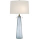 Looke 33.5 inch 75 watt Blue/Brass Table Lamp Portable Light