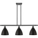 Ballston Dome LED 36 inch Matte Black Island Light Ceiling Light
