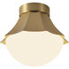 Alora Mood Shelton 1 Light 11.38 inch Brushed Gold Semi-Flush Mount Ceiling Light