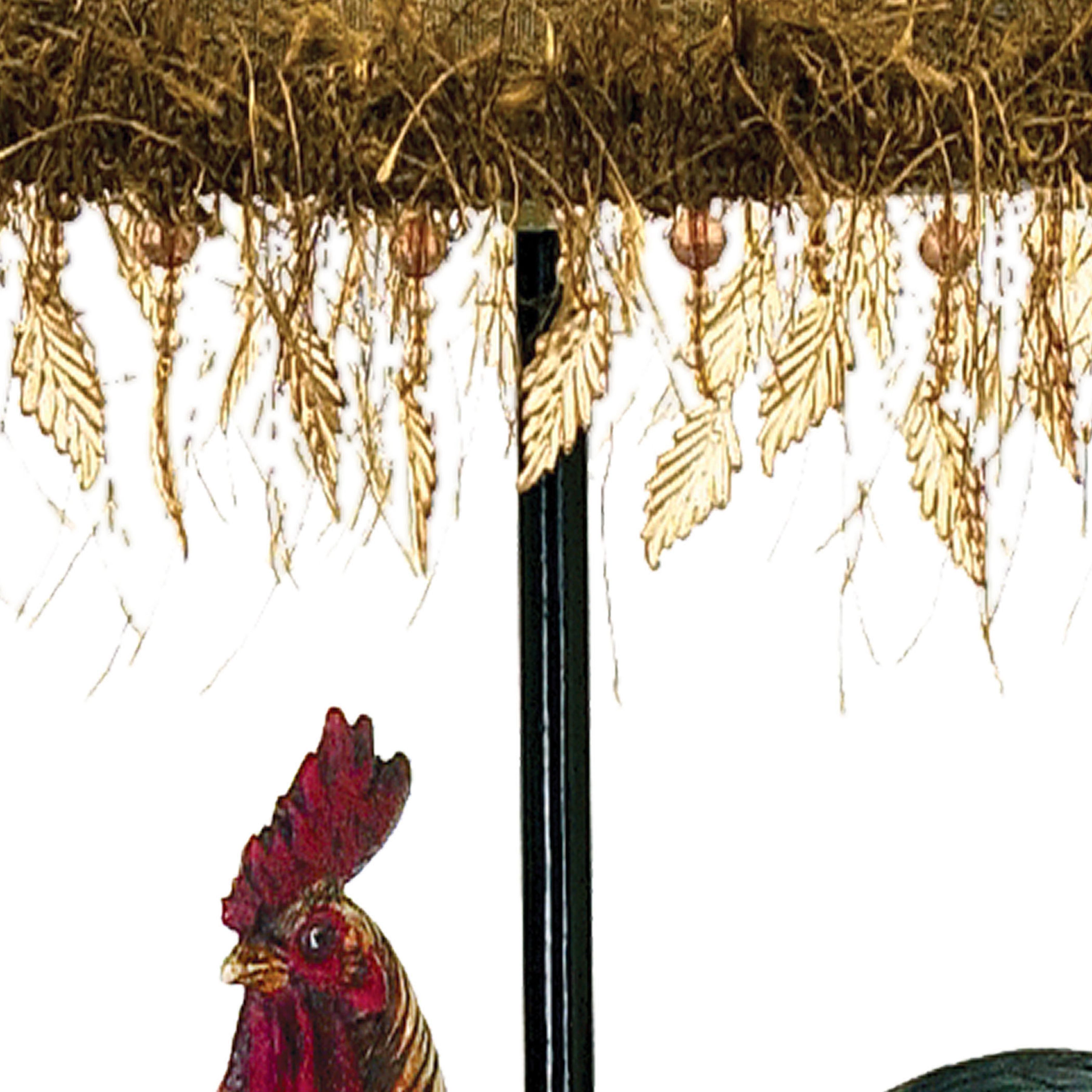 Petite Rooster 19 inch 40 watt Multicolor Table Lamp Portable Light