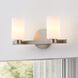 Bedminster 2 Light 14.5 inch Brushed Nickel Vanity Light Wall Light