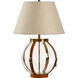 Chelsea House 26 inch 100.00 watt Clear/Mahogany/Chestnut/Coffee Bronze Table Lamp Portable Light