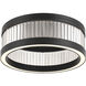 Empra LED 23.63 inch Matte Black Flush Mount Ceiling Light