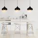 Dynamic 1 Light 9 inch Black Down Pendant Ceiling Light
