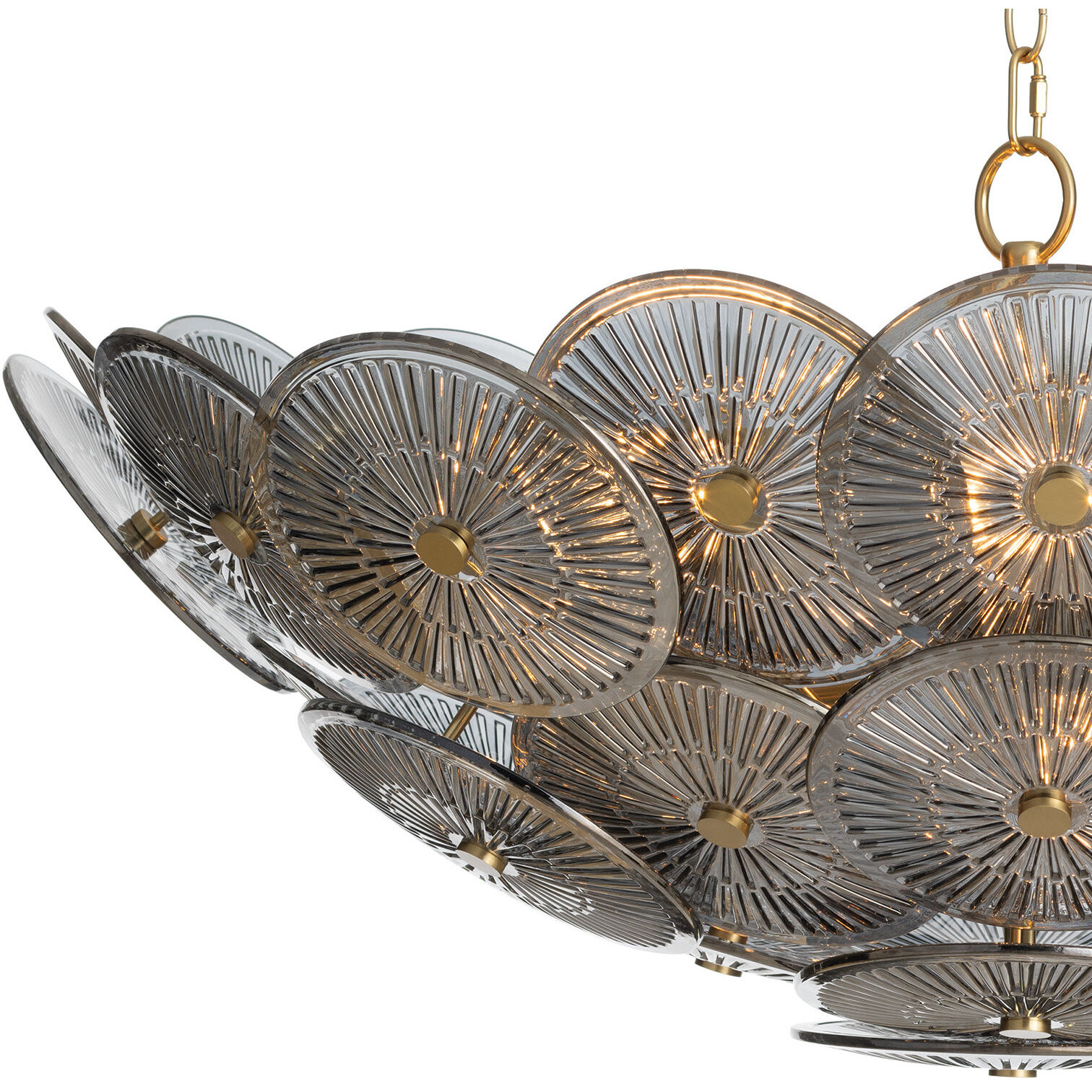 Holly 9 Light 31.25 inch Smoke Chandelier Ceiling Light