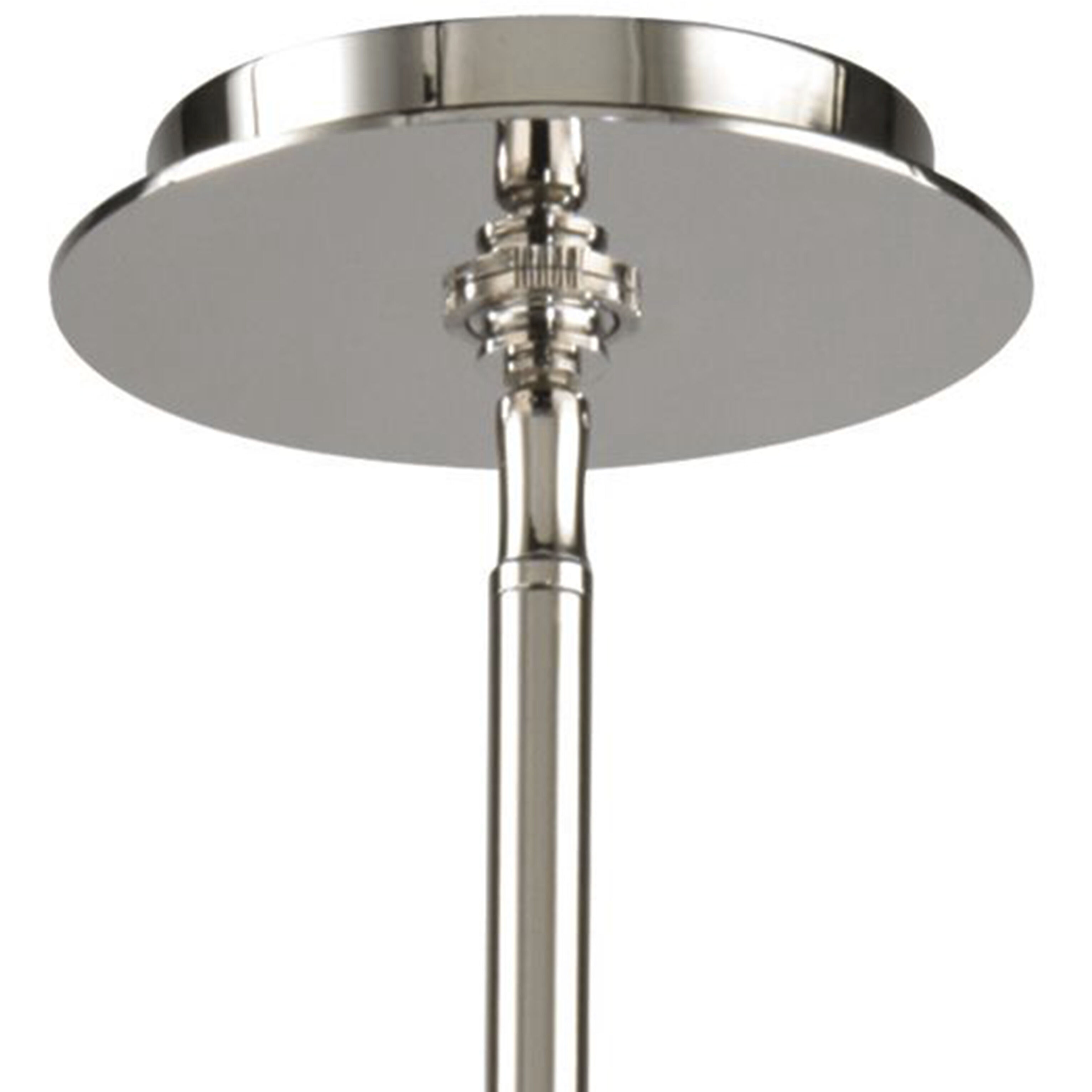 Solara 6 Light 44 inch Polished Nickel with Graywash Chandelier Ceiling Light