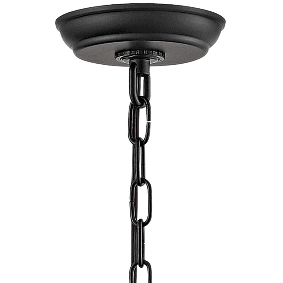 Coastal Elements Atwater 1 Light 9.5 inch Black Outdoor Hanging Lantern in Non-LED