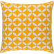 Perimeter 18 X 18 inch Bright Yellow and White Throw Pillow