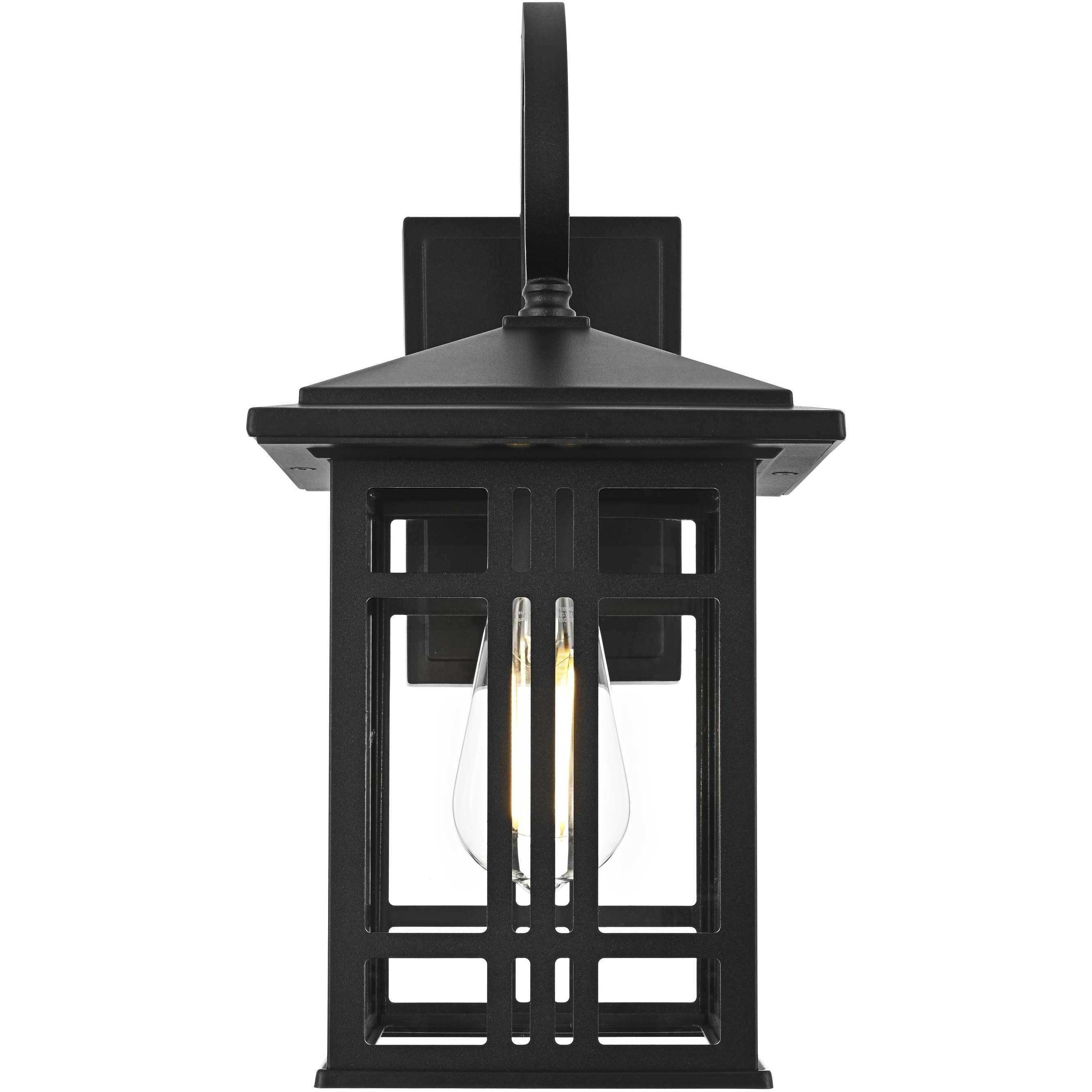 Harley 1 Light 15 inch Black Outdoor Wall Sconce