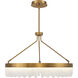 Landon LED 34 inch Warm Brass Pendant Ceiling Light