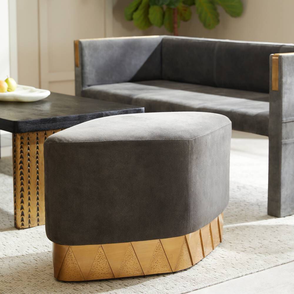 Duvall 19.5 inch Slate Grey Ottoman