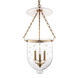 Hampton 3 Light 12 inch Aged Brass Pendant Ceiling Light in C3