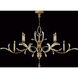 Beveled Arcs 6 Light 74 inch Gold Chandelier Ceiling Light