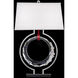 Forever Serenity 29.6 inch 7 watt Polished Chrome Table Lamp Portable Light in Red Rope, Red Rope