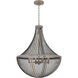 Hallie 4 Light 22 inch Distressed Grey Wood Pendant Ceiling Light