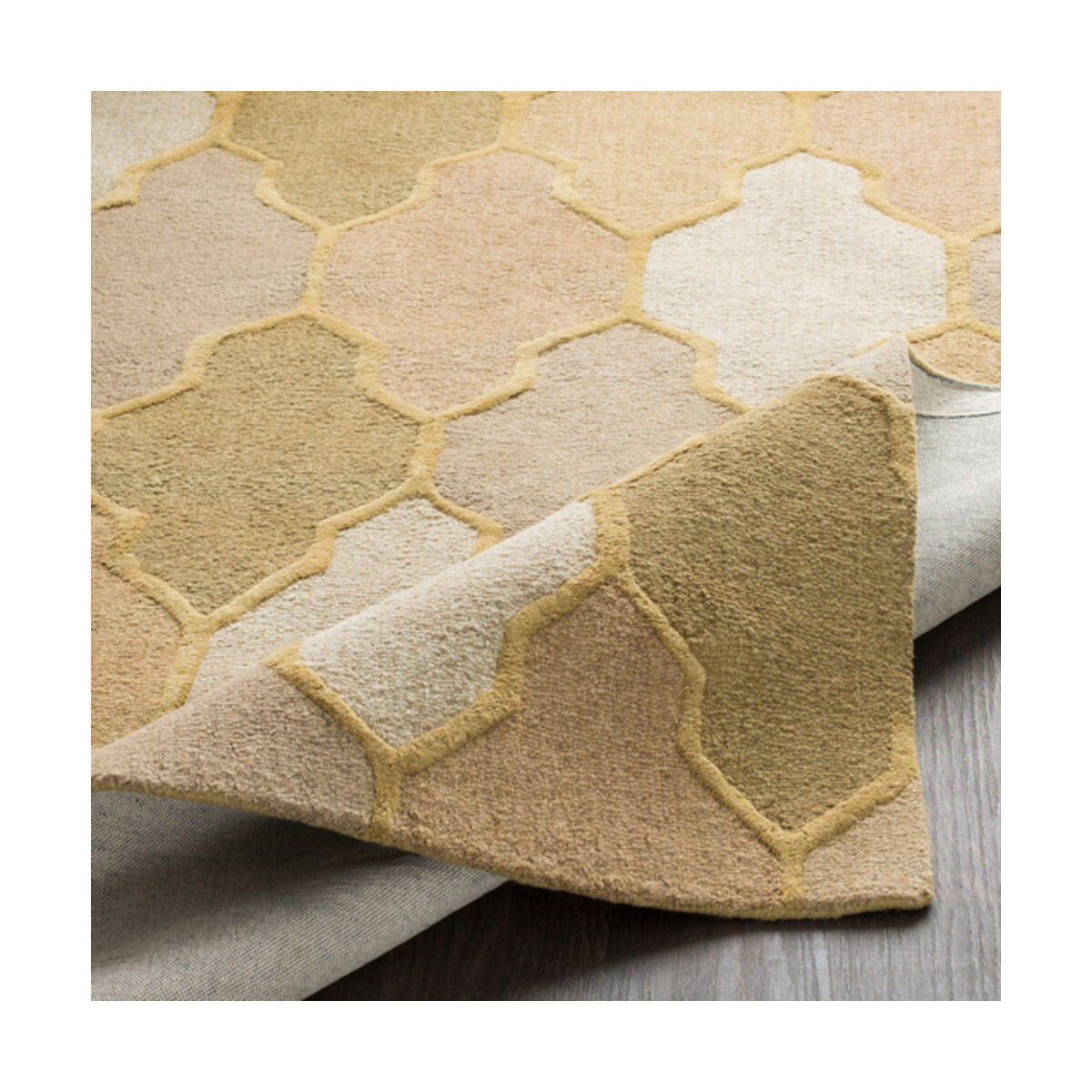 Pollack 96 X 96 inch Khaki Indoor Area Rug, Round