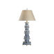 Chelsea House 100.00 watt Blue/White Glaze Table Lamp Portable Light