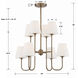 Keenan 8 Light 28 inch Vibrant Gold Chandelier Ceiling Light