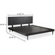 Pablo Black Bed, Queen