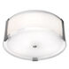 Tara LED 14 inch Brushed Steel Flush Mount Ceiling Light